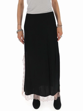 3.1 Phillip Lim Lace Trim Slit Skirt