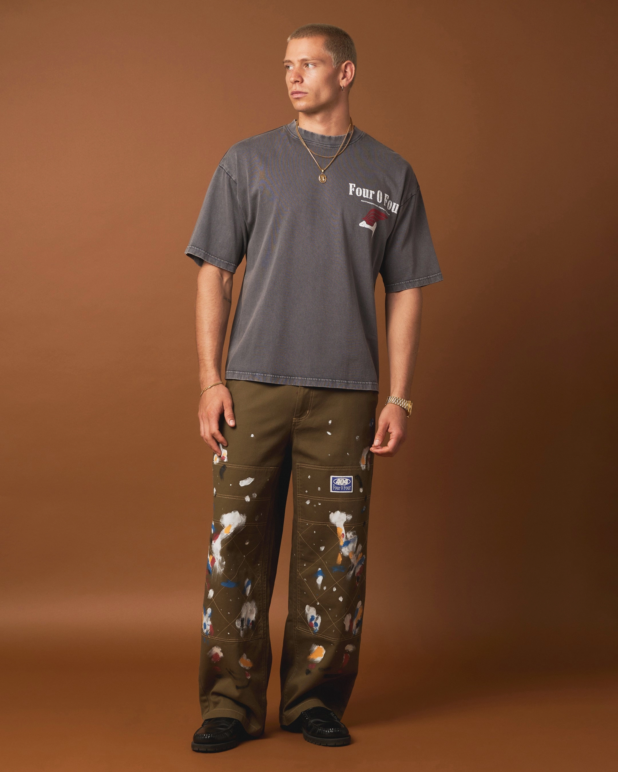 404 Smoke House Vintage T-Shirt Vintage Charcoal