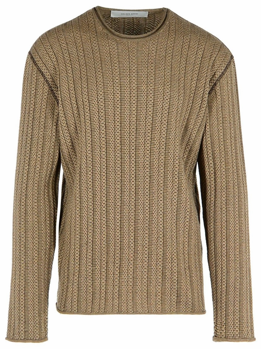 'Norton' Brown Cotton Sweater