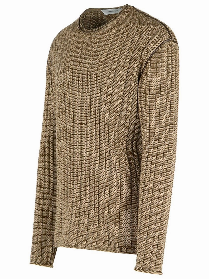 'Norton' Brown Cotton Sweater