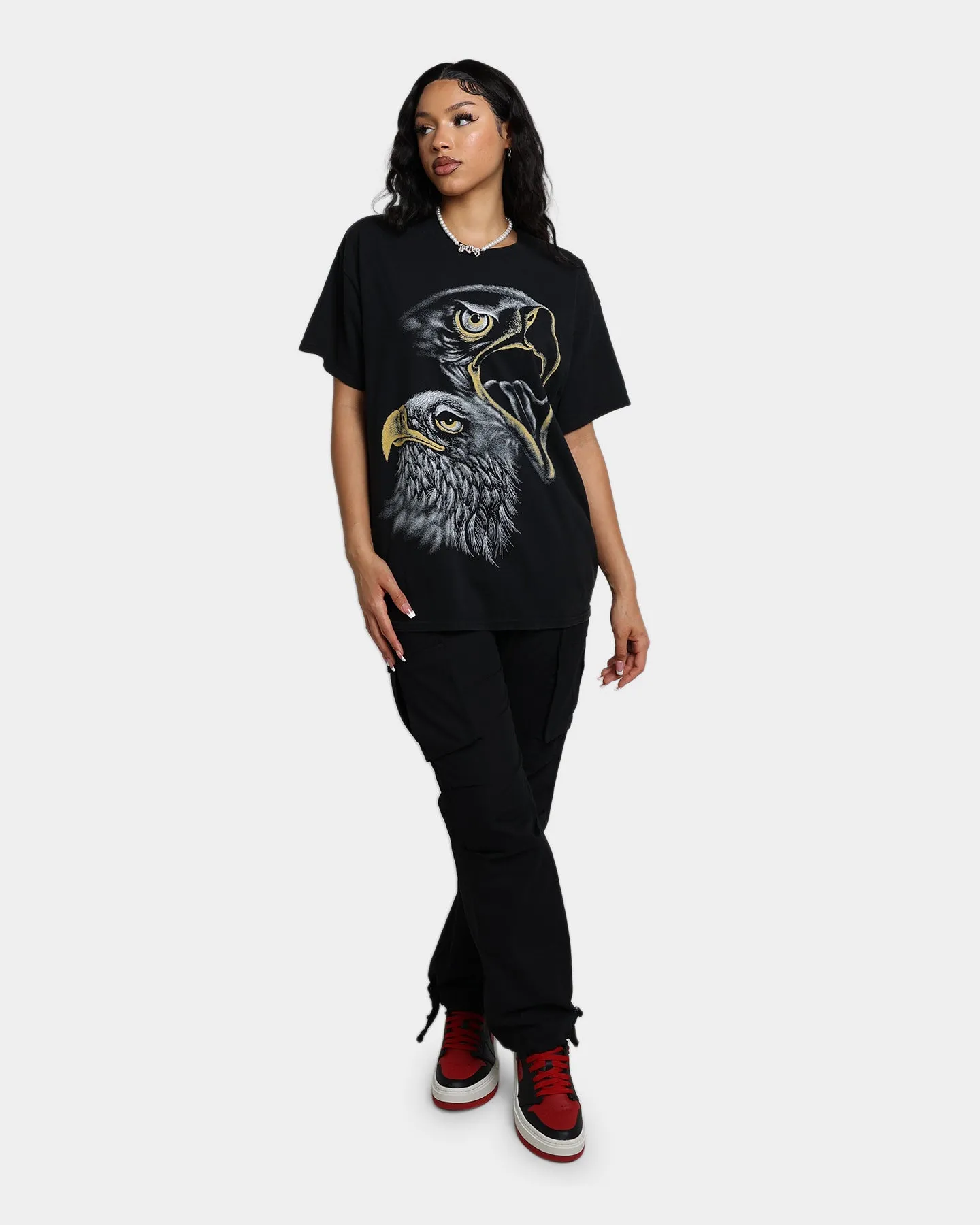 American Thrift Eagles Vintage T-Shirt Black Wash