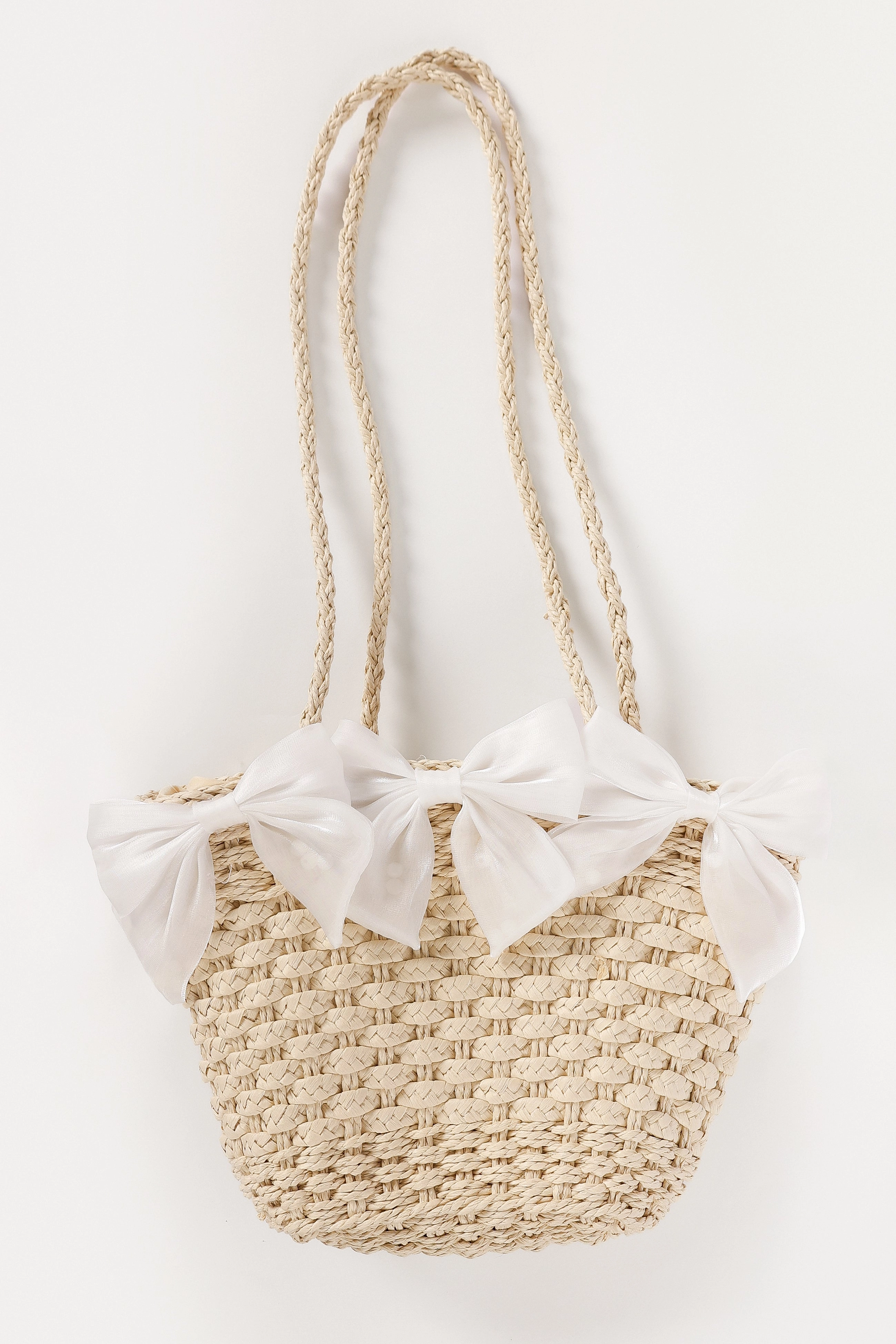 Ashy Bow Bag - Neutral