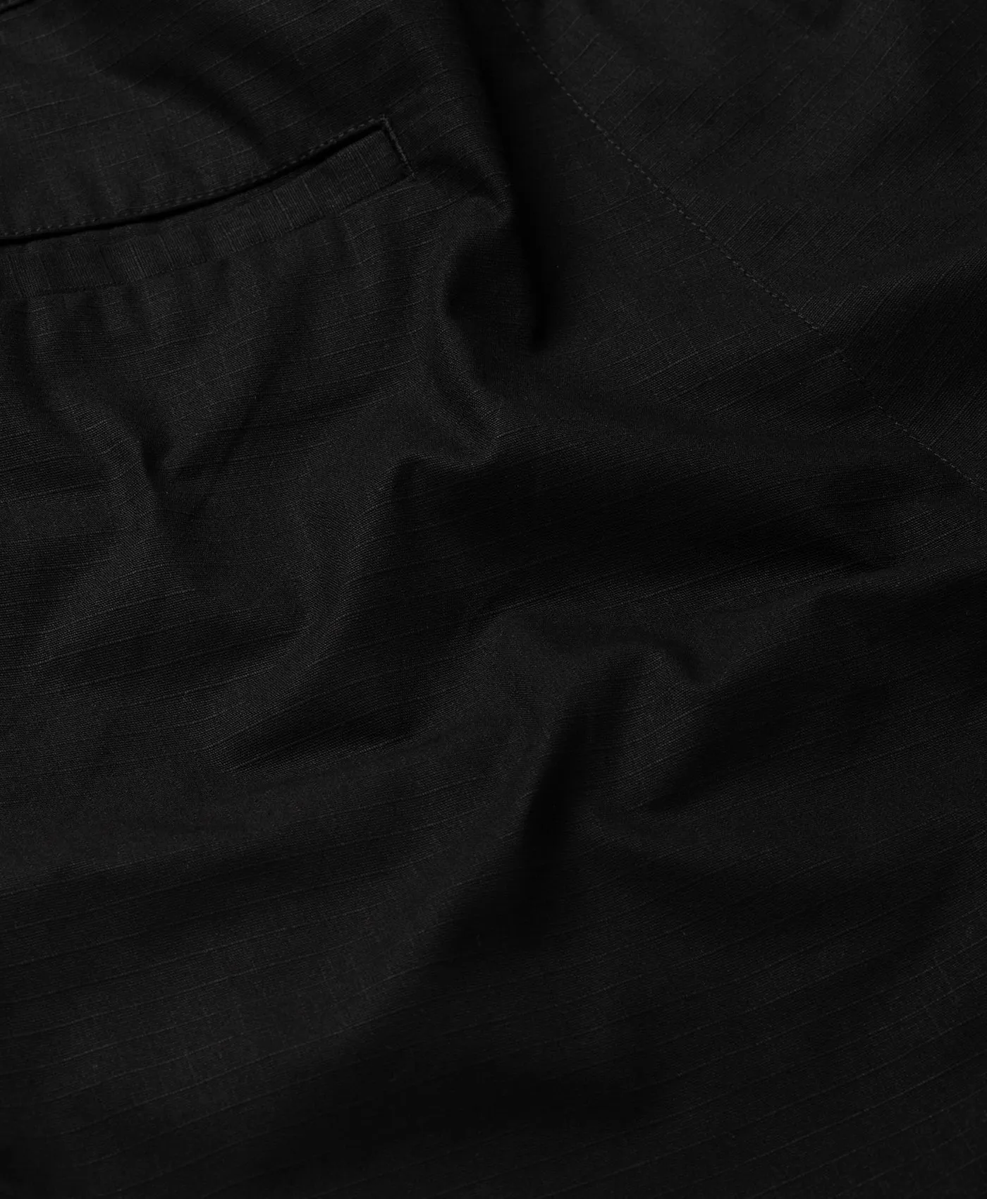 Black Oyster Cotton Cargo Shorts