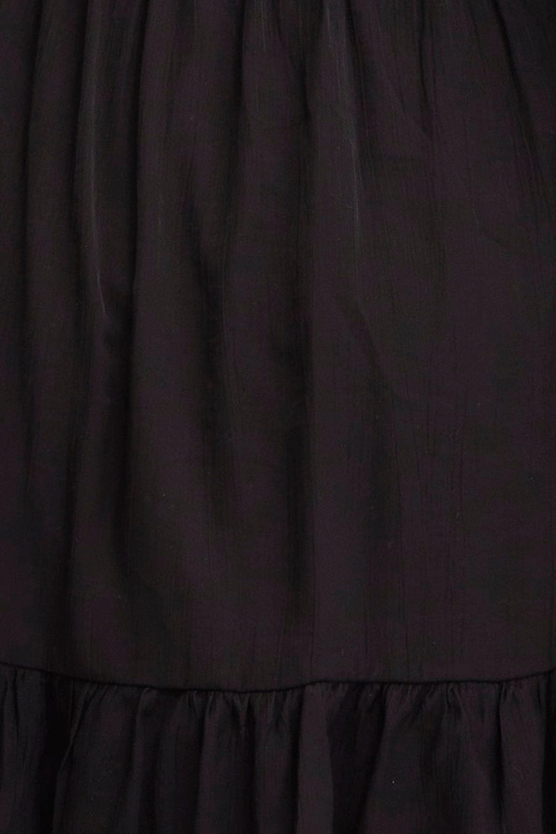 Black A Line Dress Long Sleeve Mini