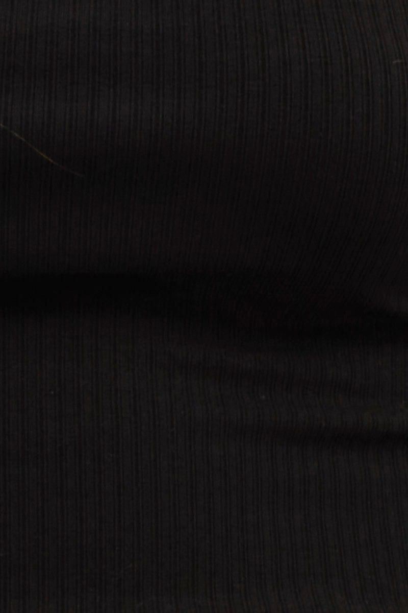 Black Cotton Singlet Stretch