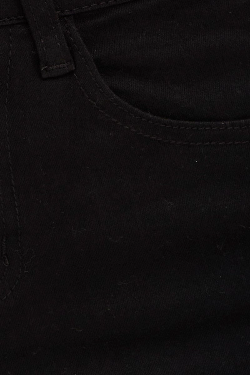 Black Denim Jeans High Rise Skinny