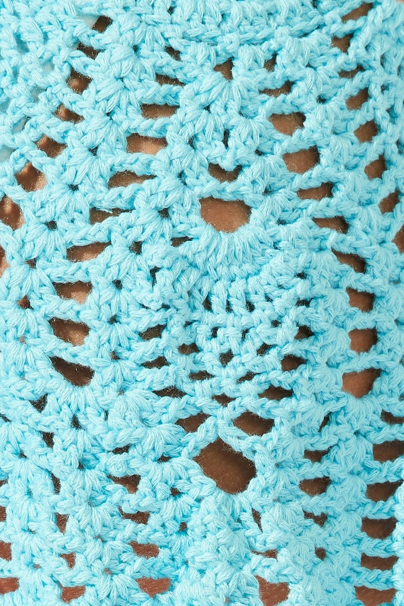 Blue Crochet Bikini Set