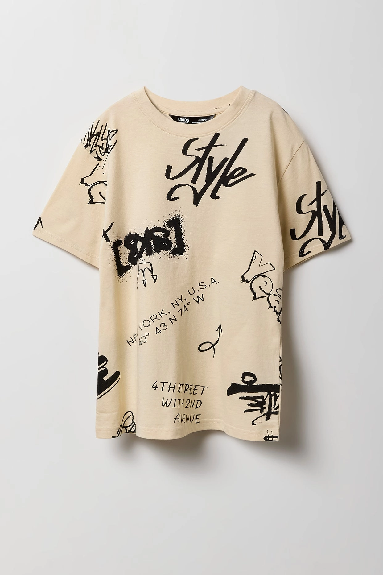 Boys Graffiti Print T-Shirt