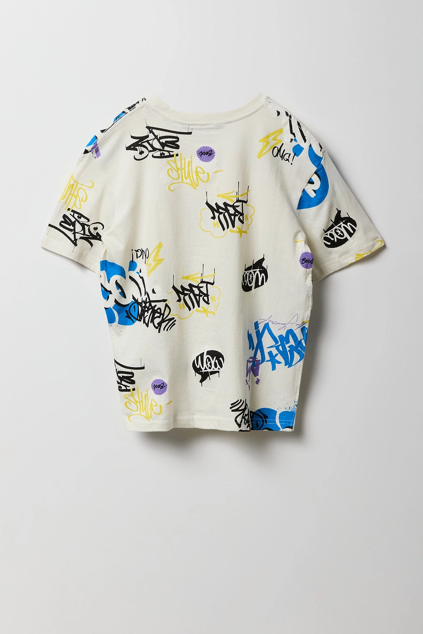 Boys Graffiti Printed Graphic T-Shirt
