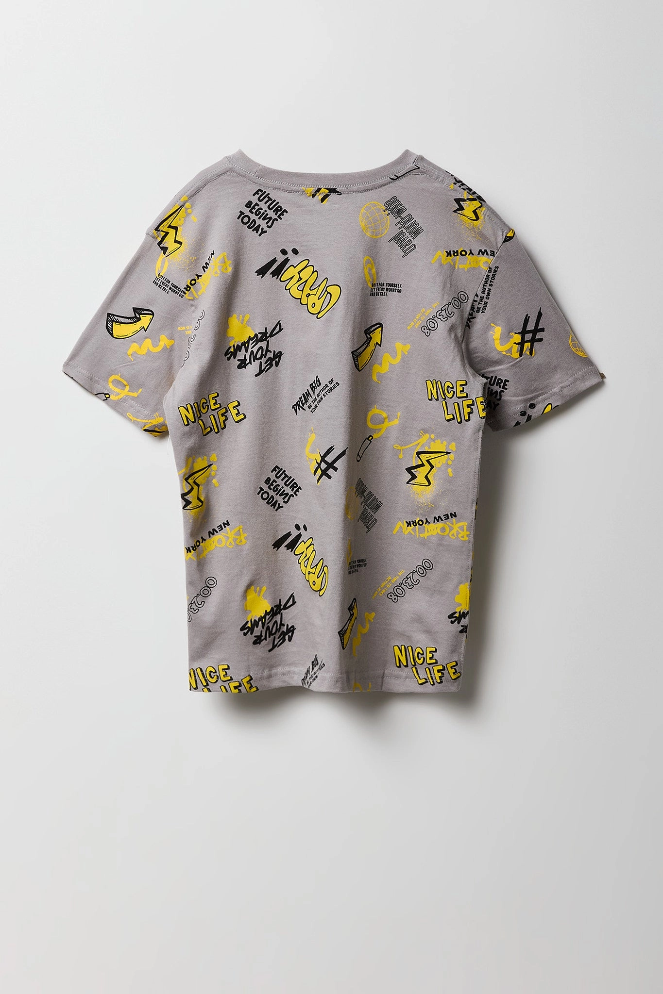 Boys Graffiti Printed Graphic T-Shirt