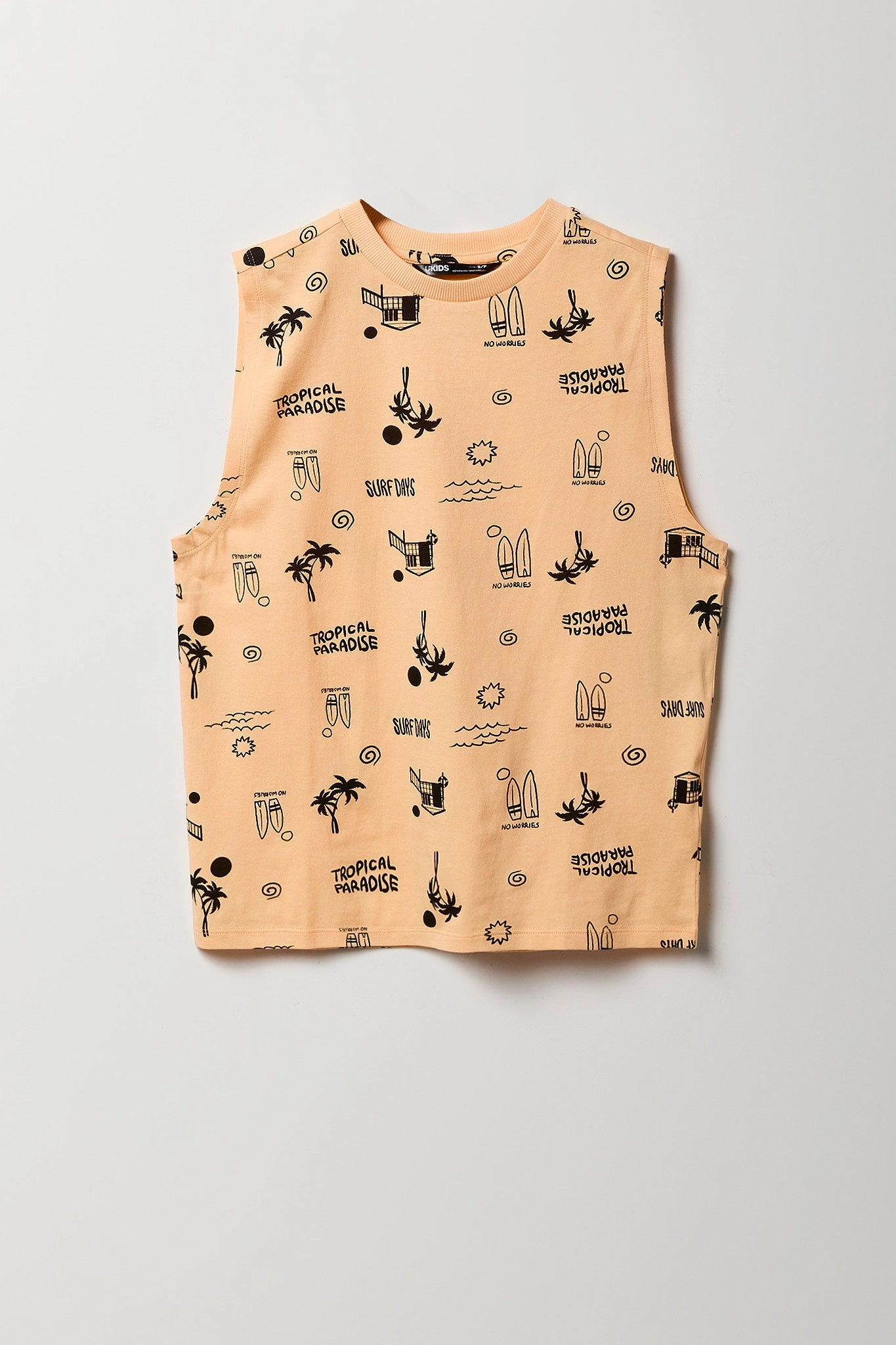 Boys Tropical Vacation Printed Tank