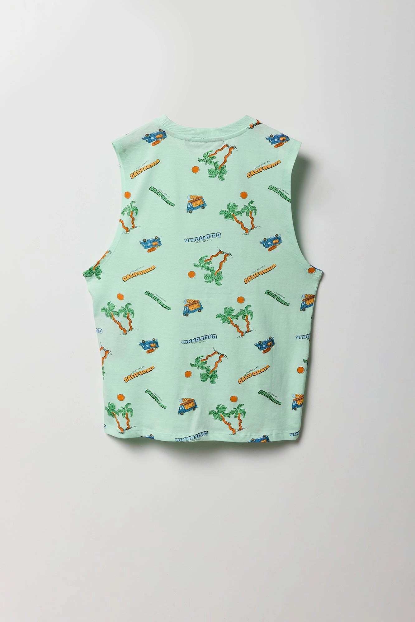 Boys Tropical Vacation Printed Tank