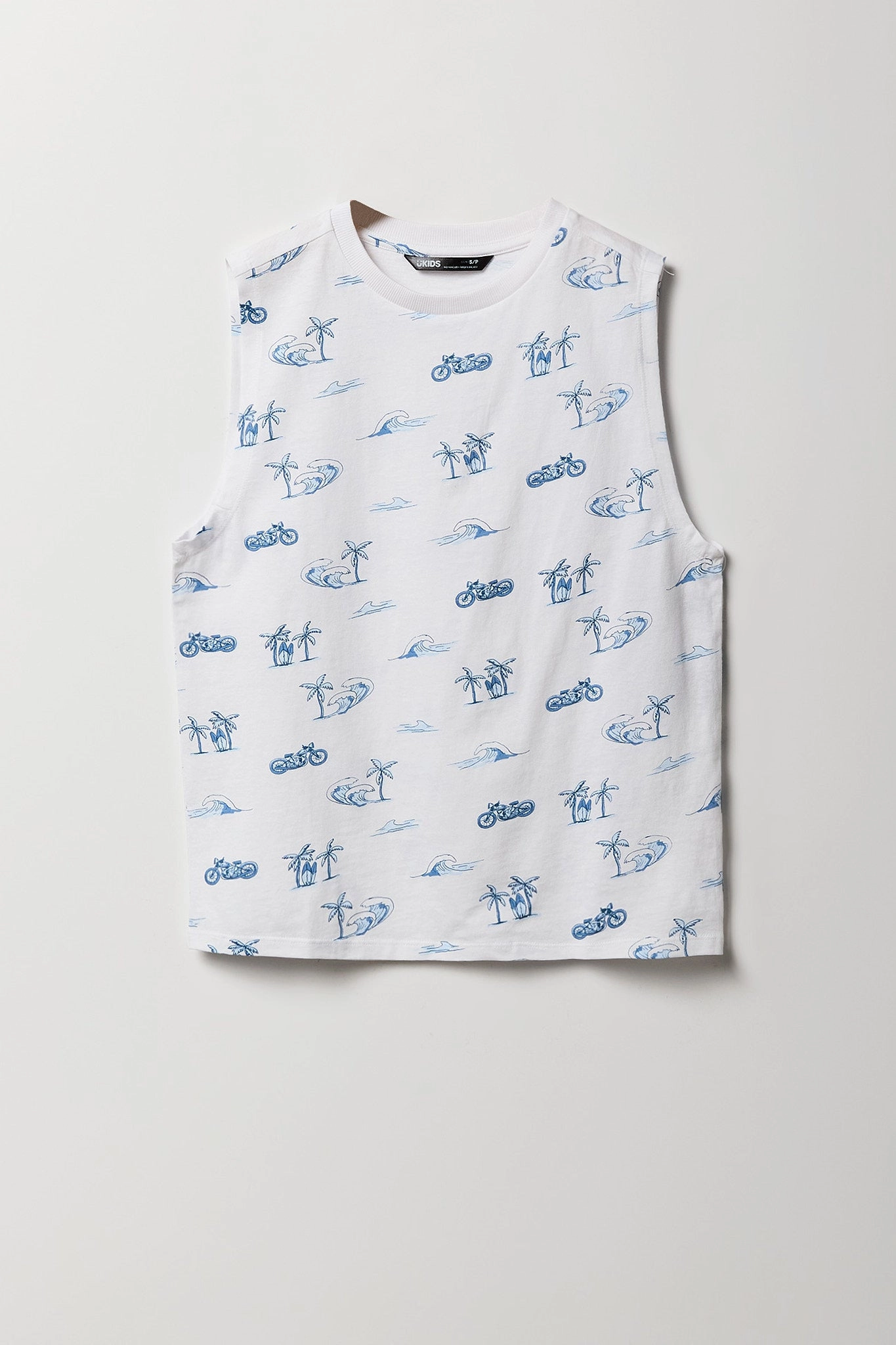 Boys Tropical Vacation Printed Tank