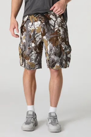Buttoned Multi-Cargo Pocket Short
