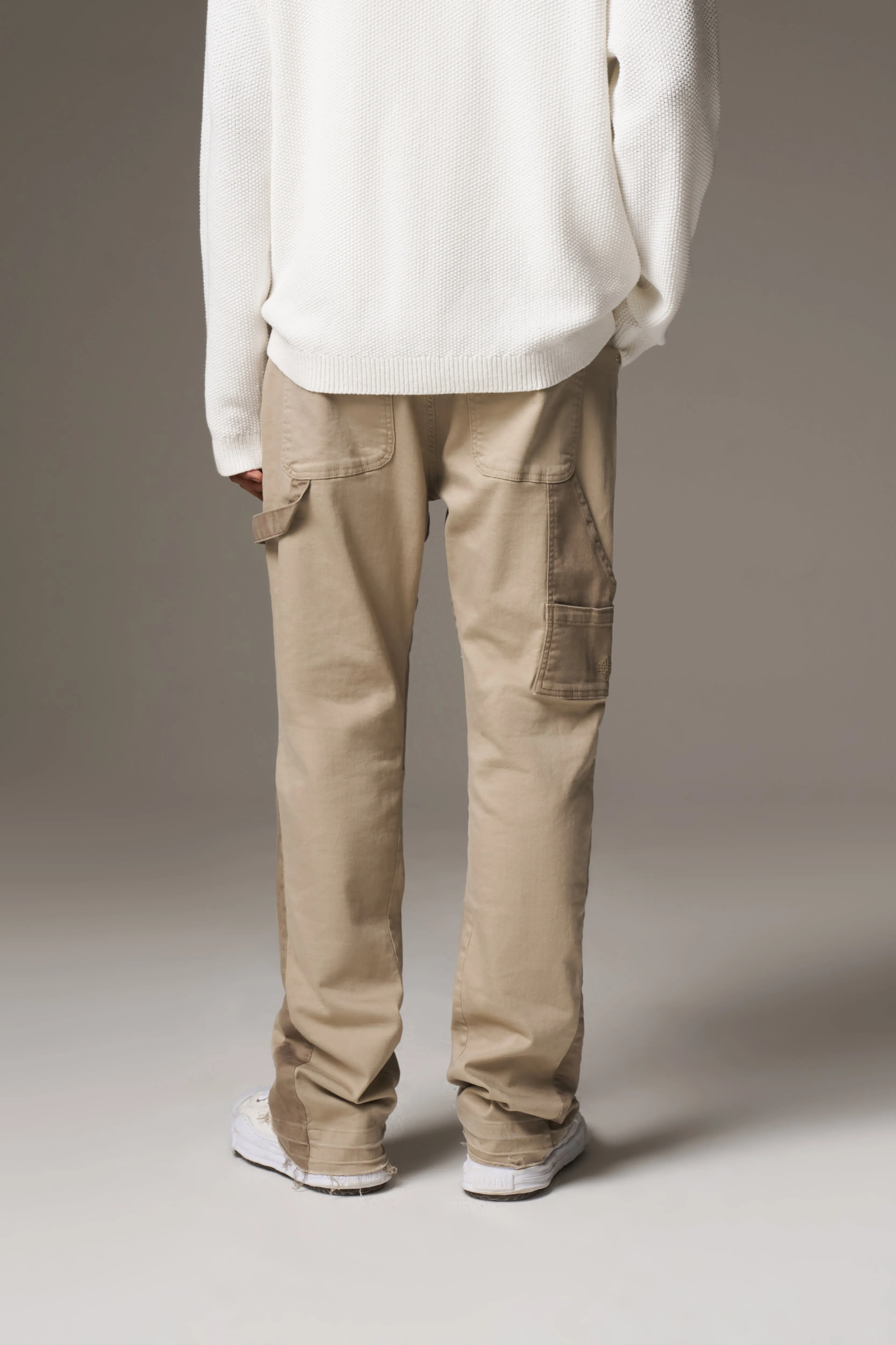 CANVAS CARPENTER TROUSER - BEIGE