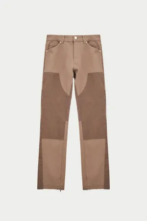 CANVAS CARPENTER TROUSER - BROWN