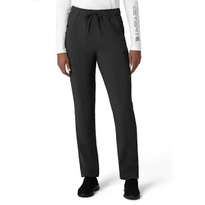 Carhartt Women's Force Cross Flex 7-Pocket Cargo Scrub Pant_Black