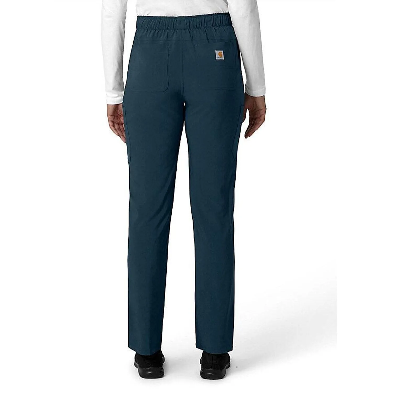 Carhartt Women's Force Cross Flex 7-Pocket Cargo Scrub Pant_Navy