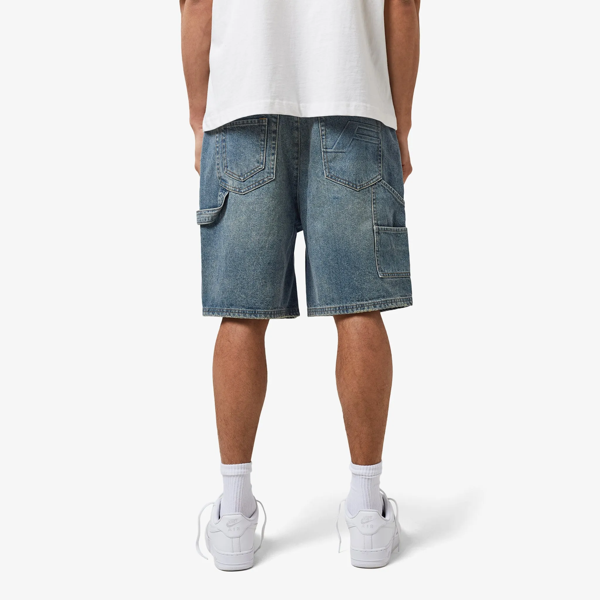 Carpenter Short | Mid Blue Wash