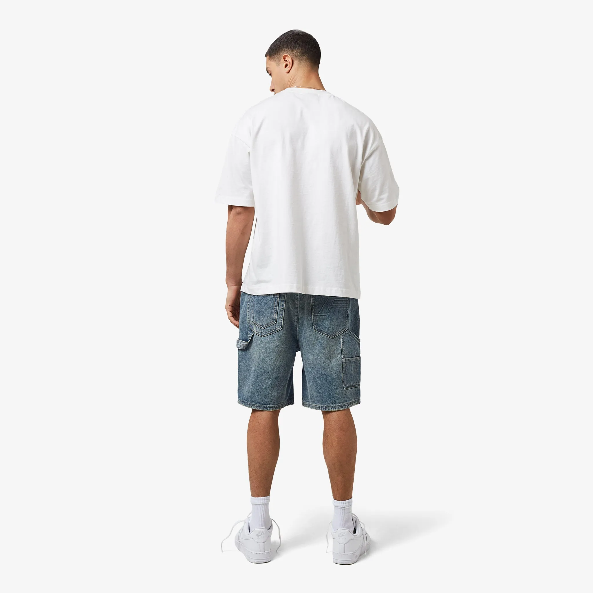 Carpenter Short | Mid Blue Wash