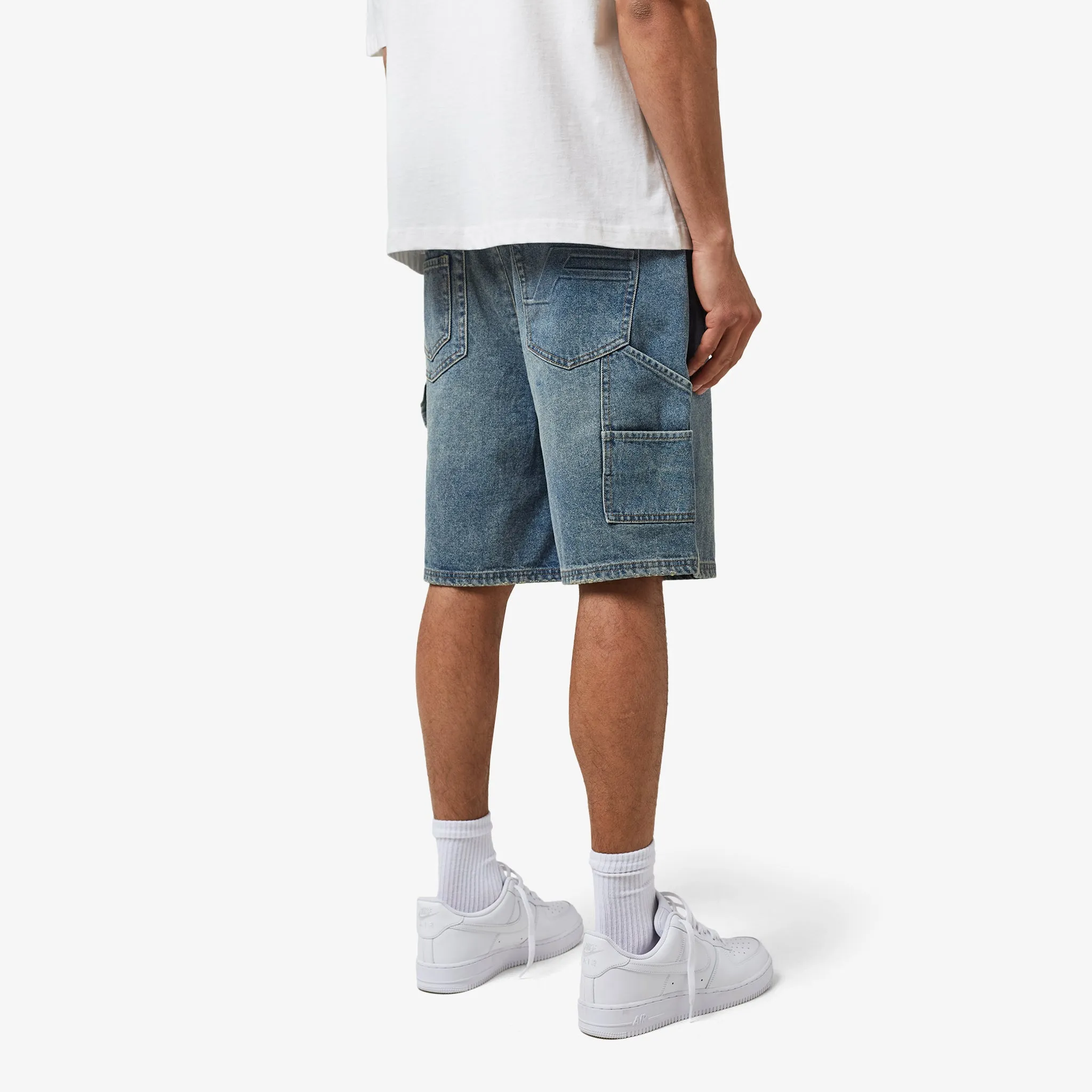 Carpenter Short | Mid Blue Wash