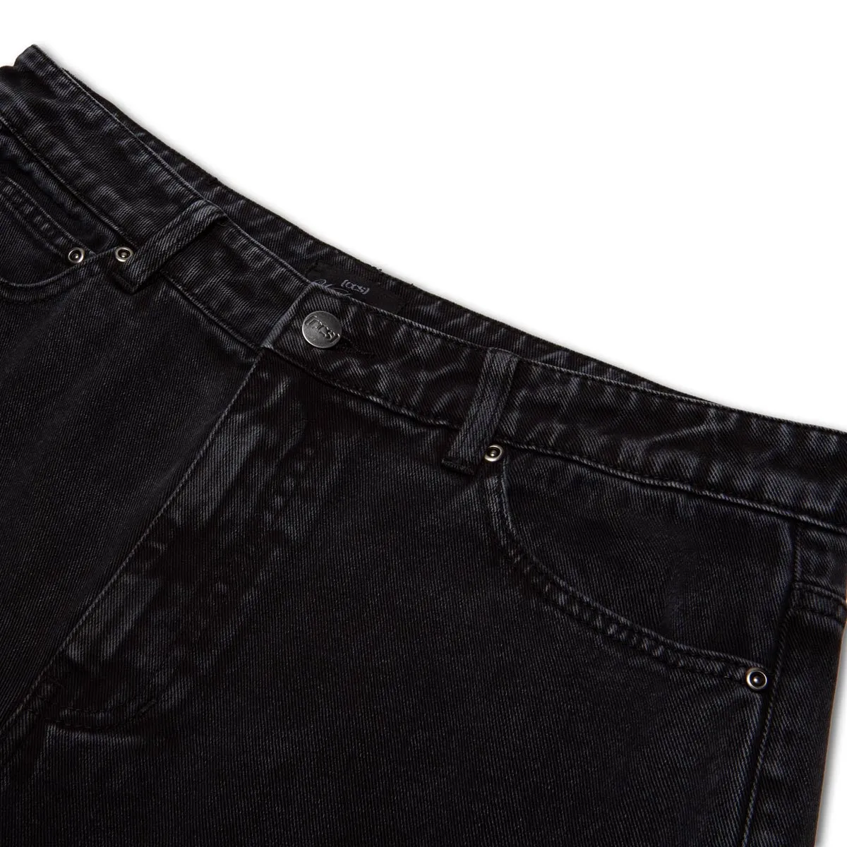 CCS Double Knee Original Relaxed Denim Jeans - Acid Black