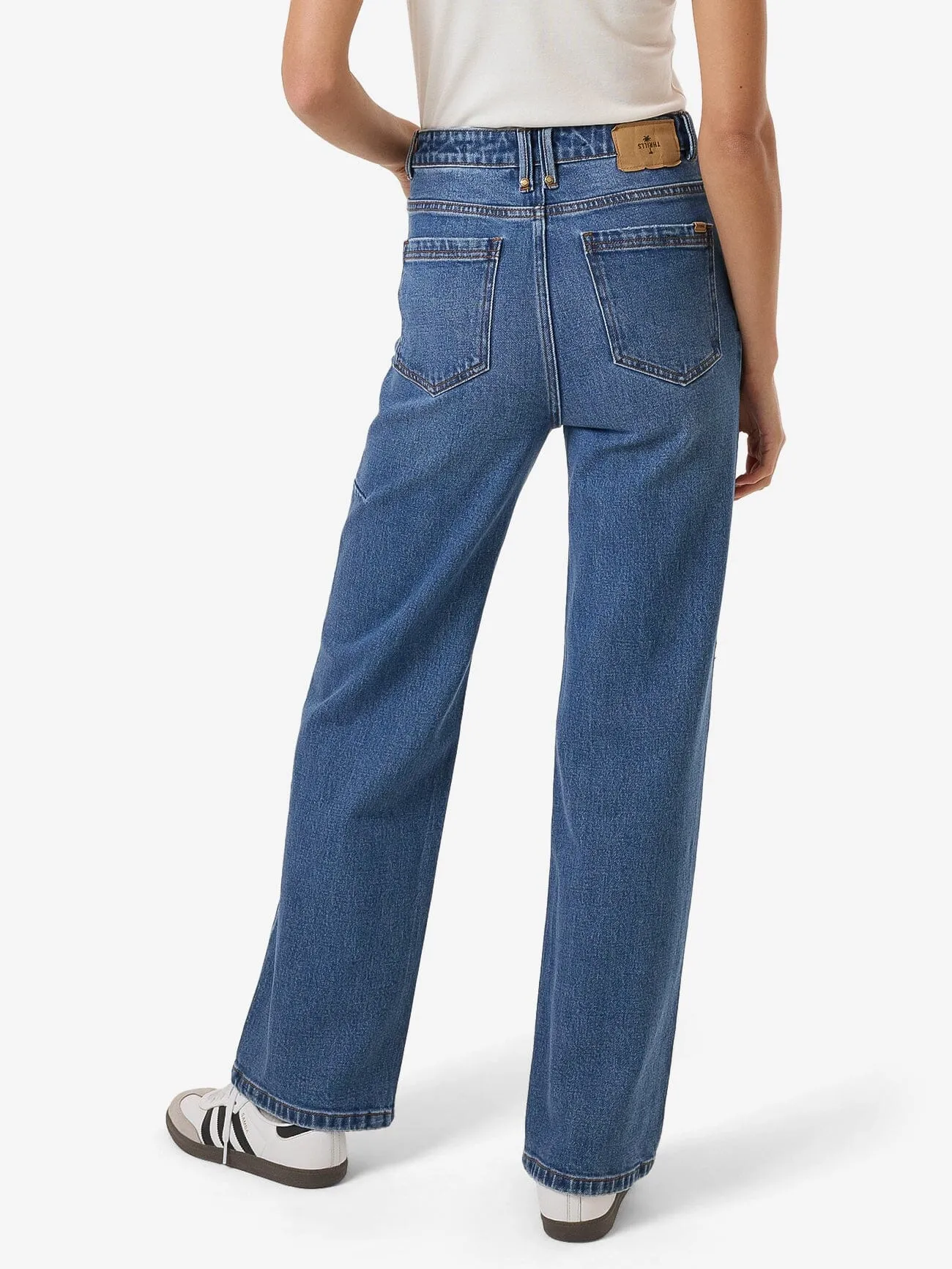 Cherry High Rise Stretch Jean - Double Rinsed Blues