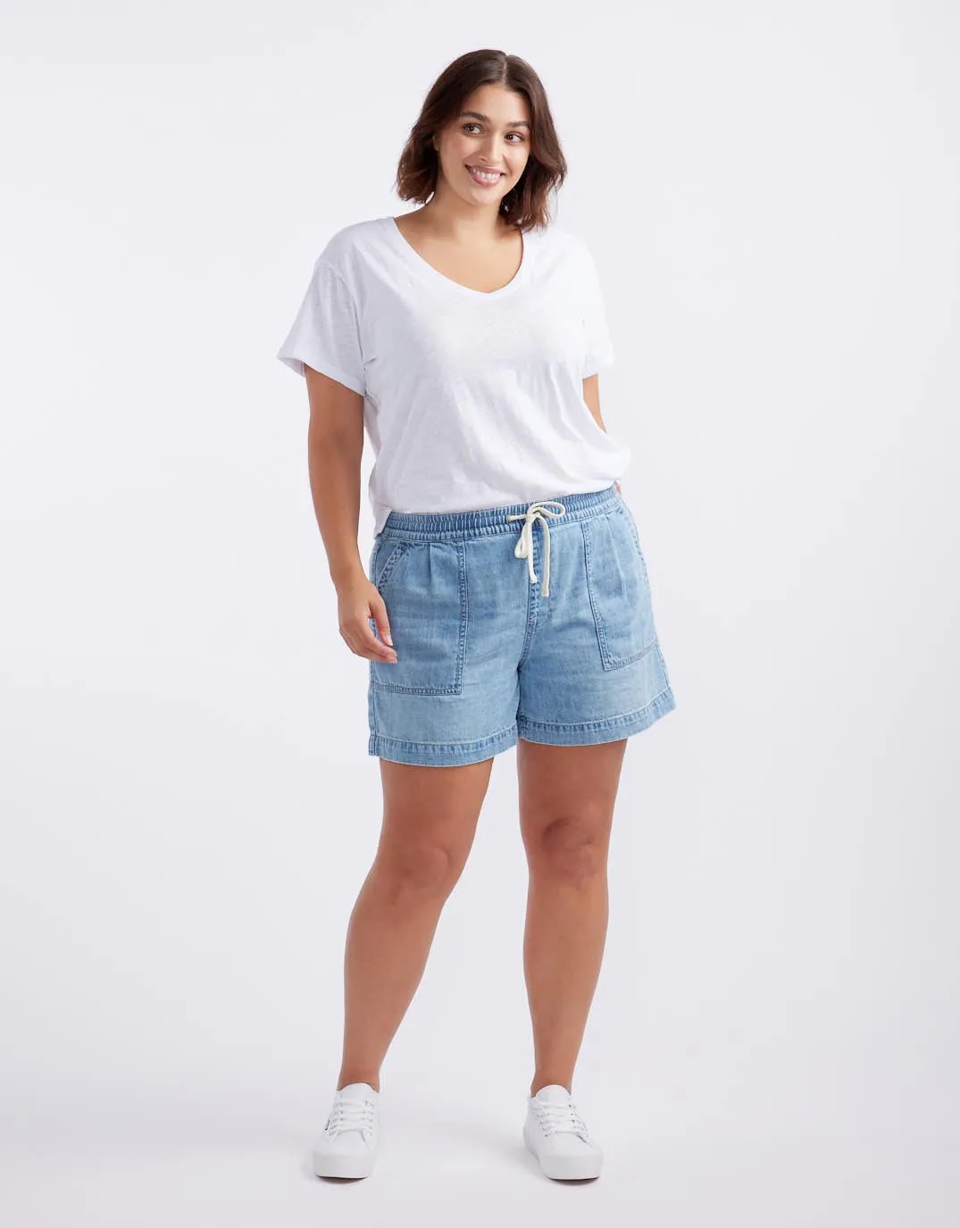 Coco Denim Short - Mid Wash