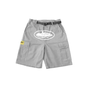 Corteiz Alcatraz Cargo Shorts – Grey