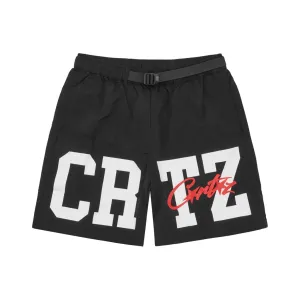 Corteiz CRTZ Nylon Shorts – Black