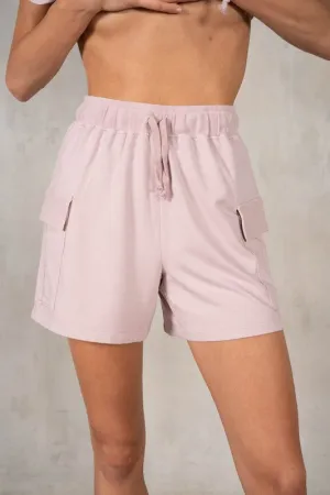Cotton Modal Terry Cargo Pocket Shorts