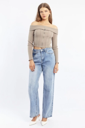 Denim Baggy Jeans Low Rise