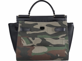 Dolce & Gabbana Sicily 62 Camouflage Patchwork Tote Bag