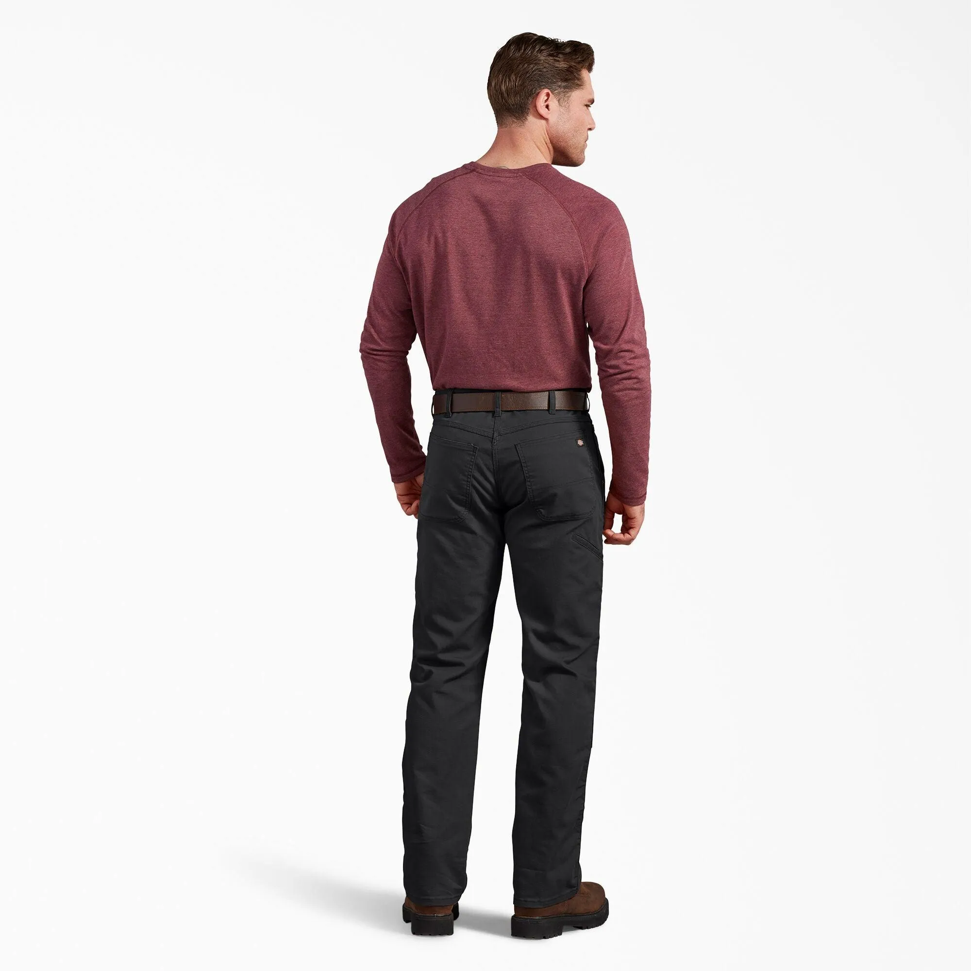 DP903 FLEX Regular Fit Duck Double Knee Pants, Black