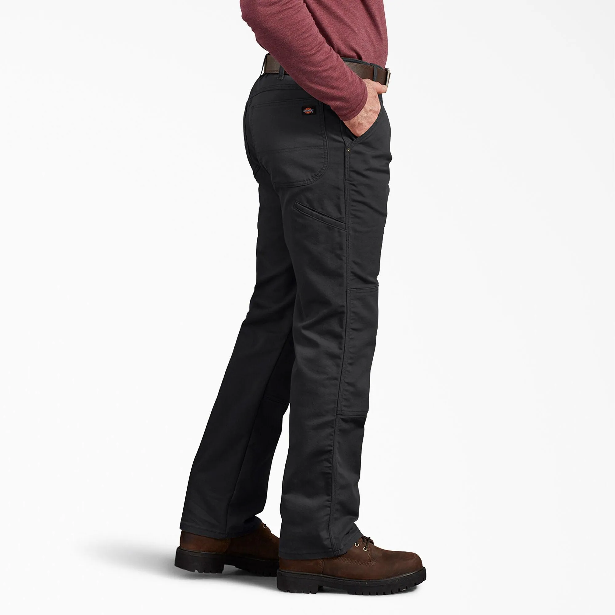 DP903 FLEX Regular Fit Duck Double Knee Pants, Black