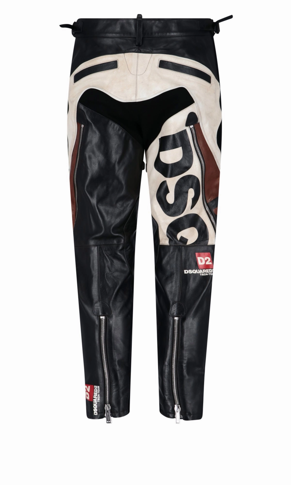 Dsquared2 Patchwork Leather Pants