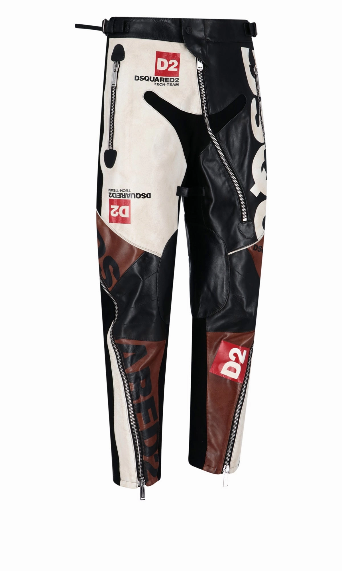 Dsquared2 Patchwork Leather Pants