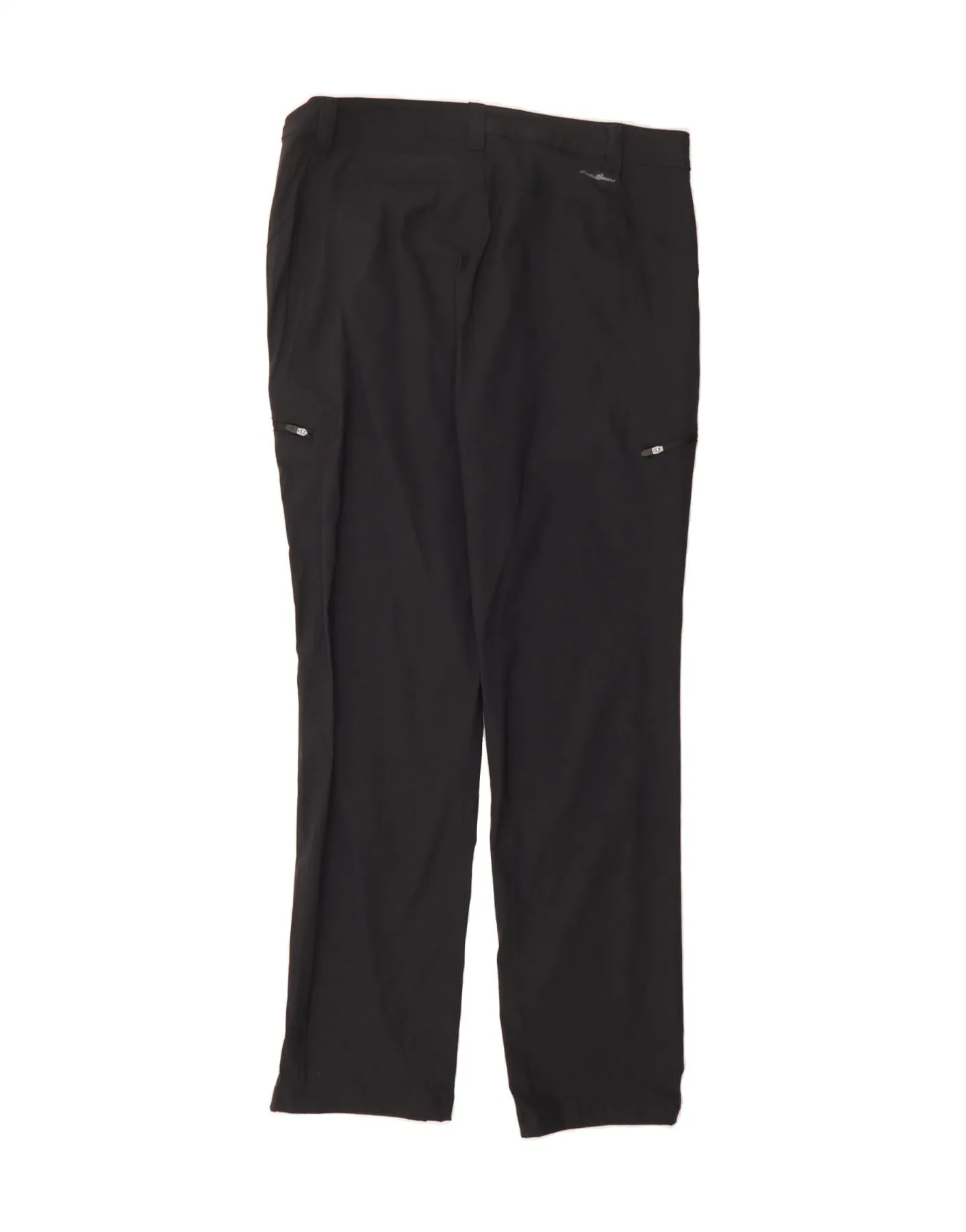 EDDIE BAUER Womens High Waist Cargo Trousers US 16 2XL W34 L32 Navy Blue