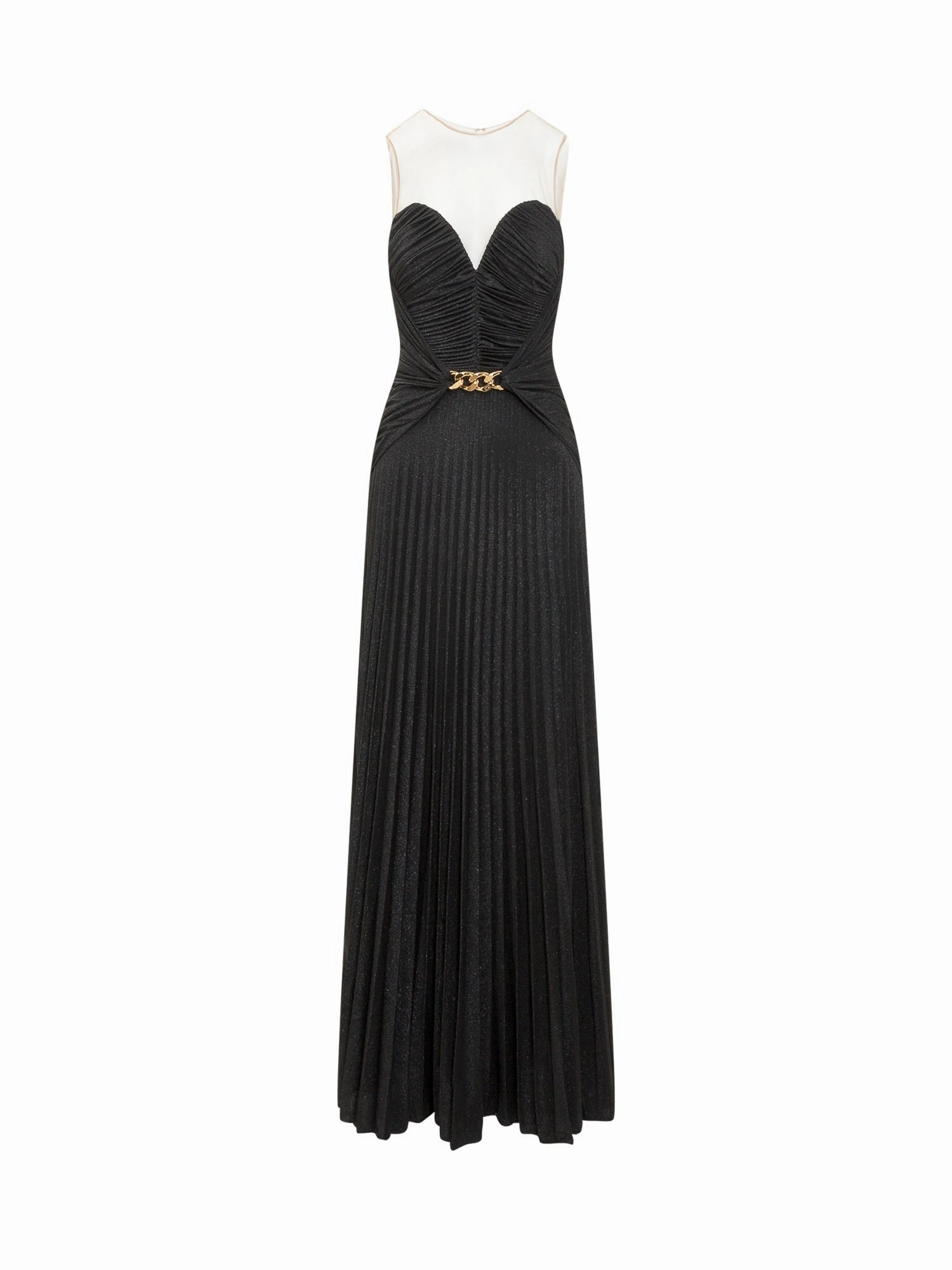 Elisabetta Franchi Sweetheart-Neck Slit Dress