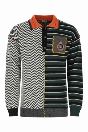 Etro Patchwork Pocket Patch Knitted Jumper