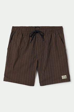 Everyday Stretch Hybrid Short 5.5" - Washed Navy/Sunbaked Herringbone