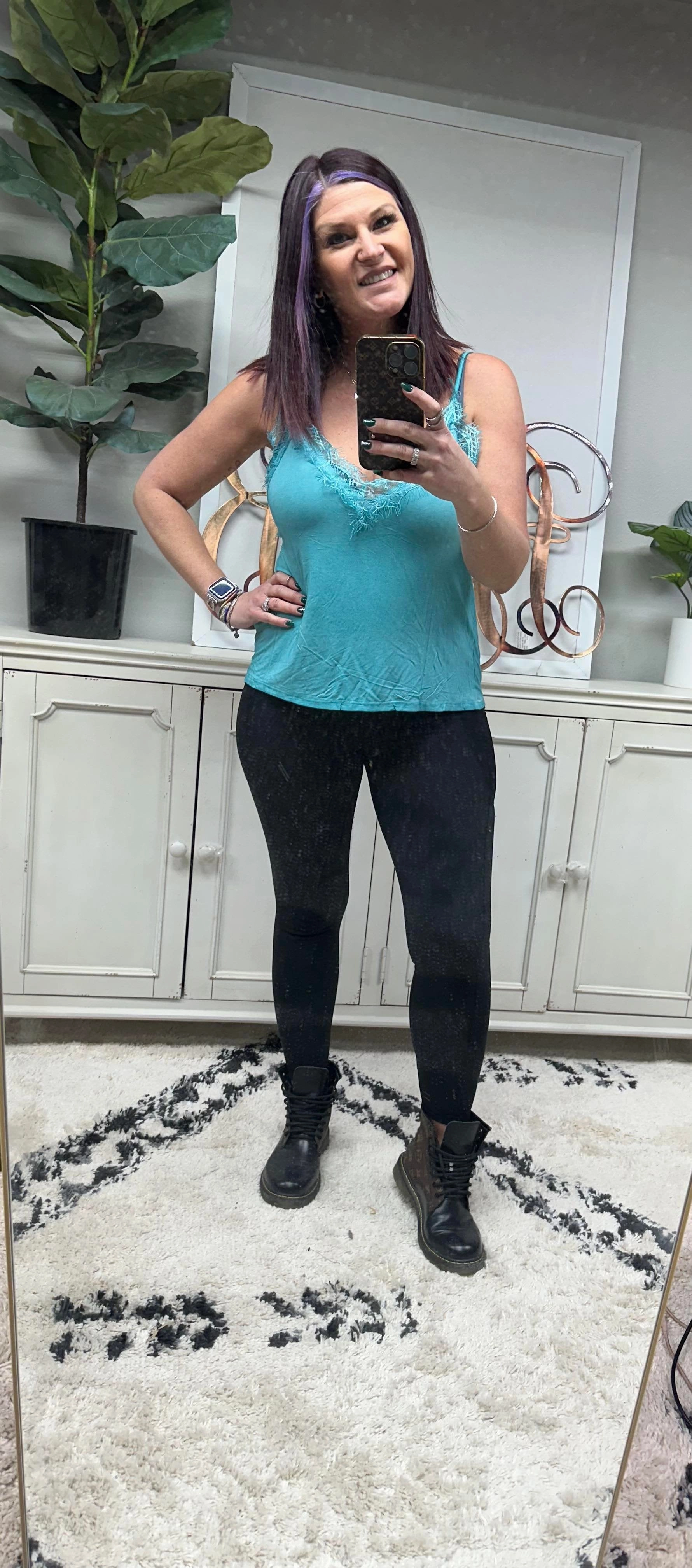 Eyelash Lace Cami Tank Top - POL - Final Sale*