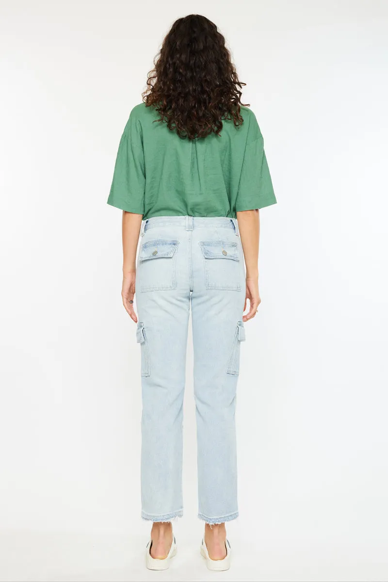 Felicity High Rise Slim Straight Leg Cargo Pants