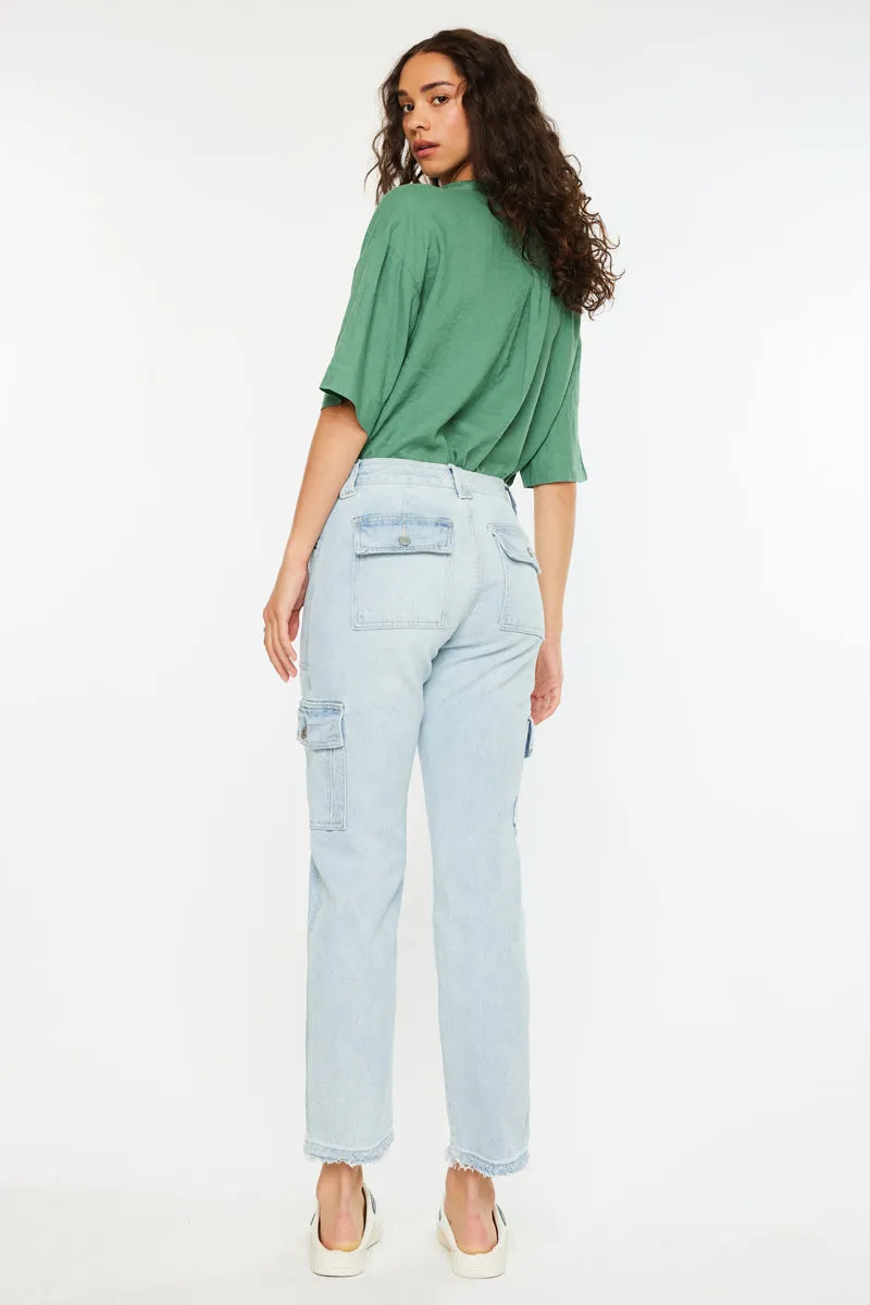 Felicity High Rise Slim Straight Leg Cargo Pants