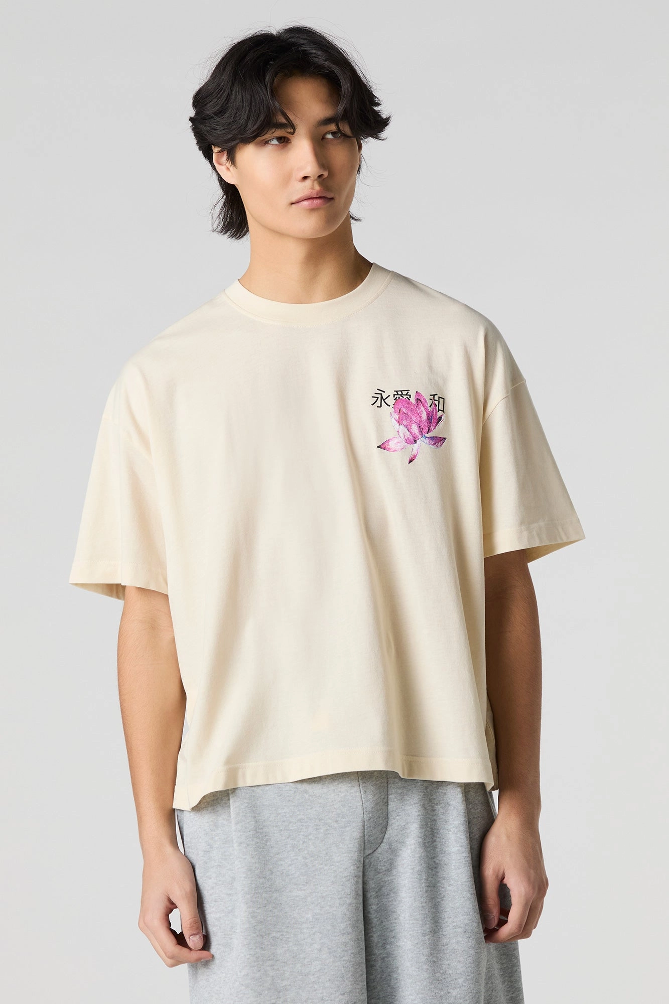Graphic Printed Boxy T-Shirt