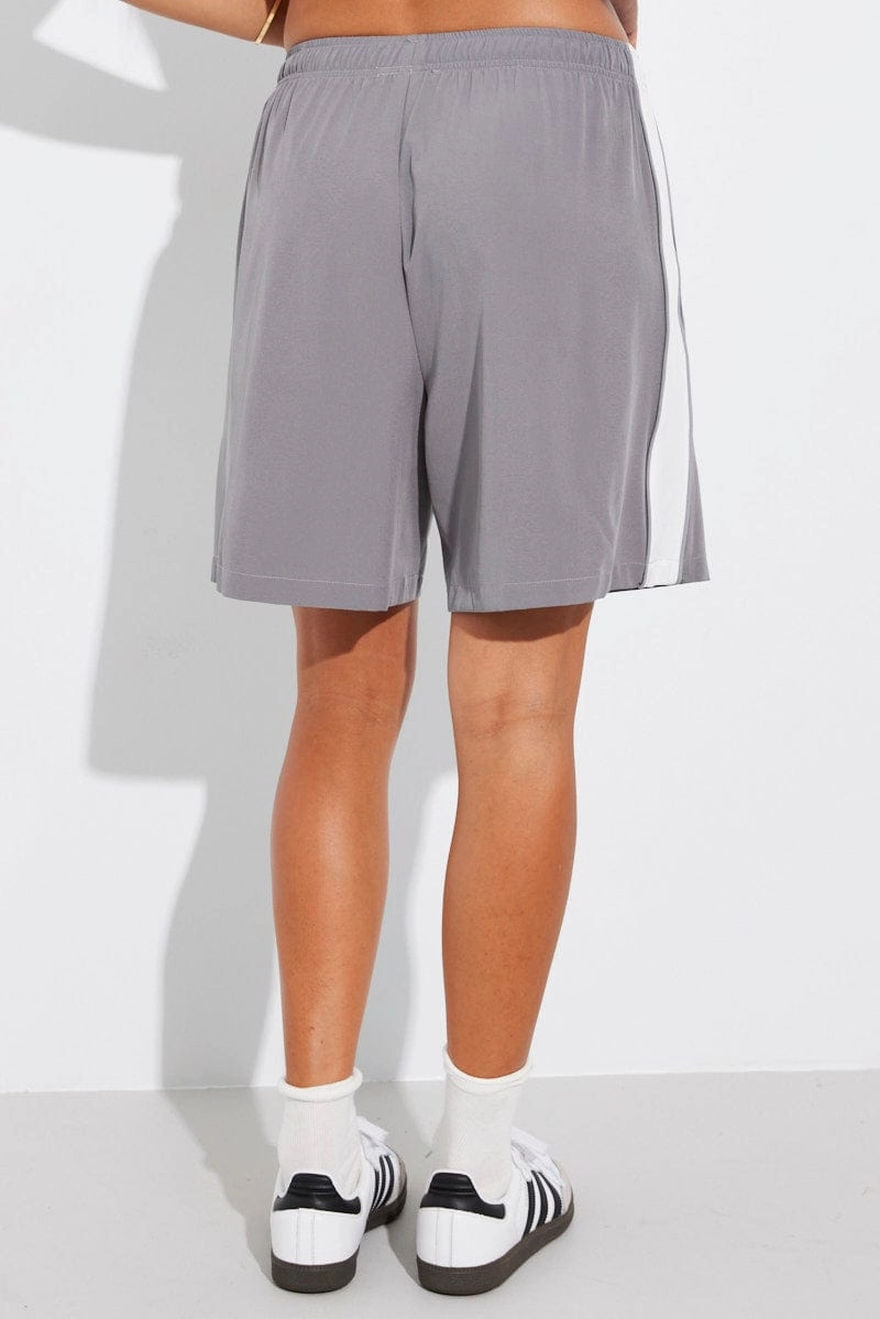 Grey Baggy Basketball Shorts