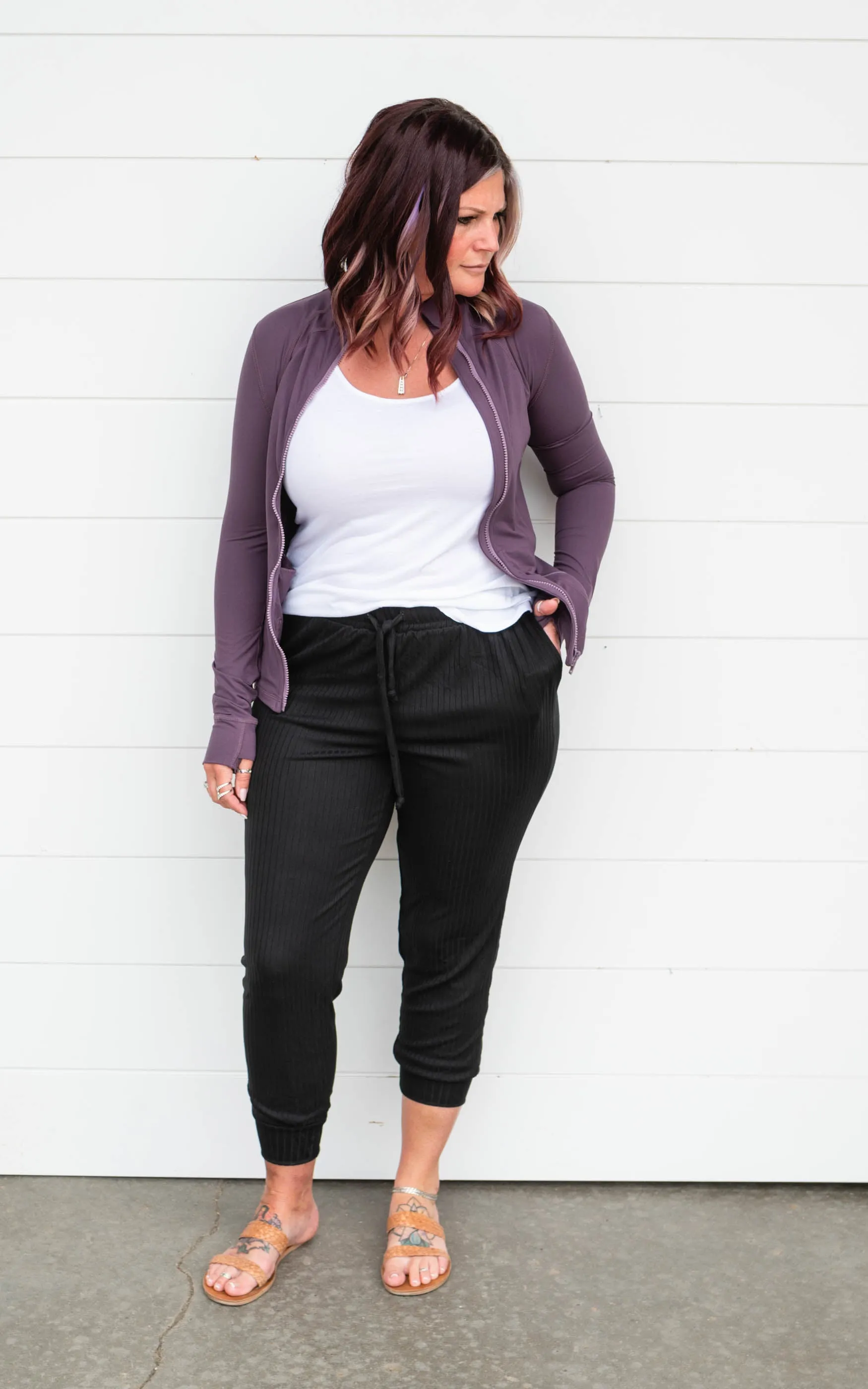 High Waist Knit Joggers  FINAL SALE*