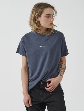 Infantry Hemp Relax Fit Tee - Marine Blue