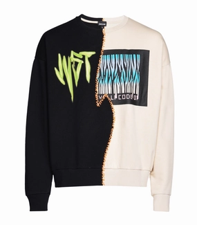 Just Cavalli Patchwork Crewneck Sweatshirt
