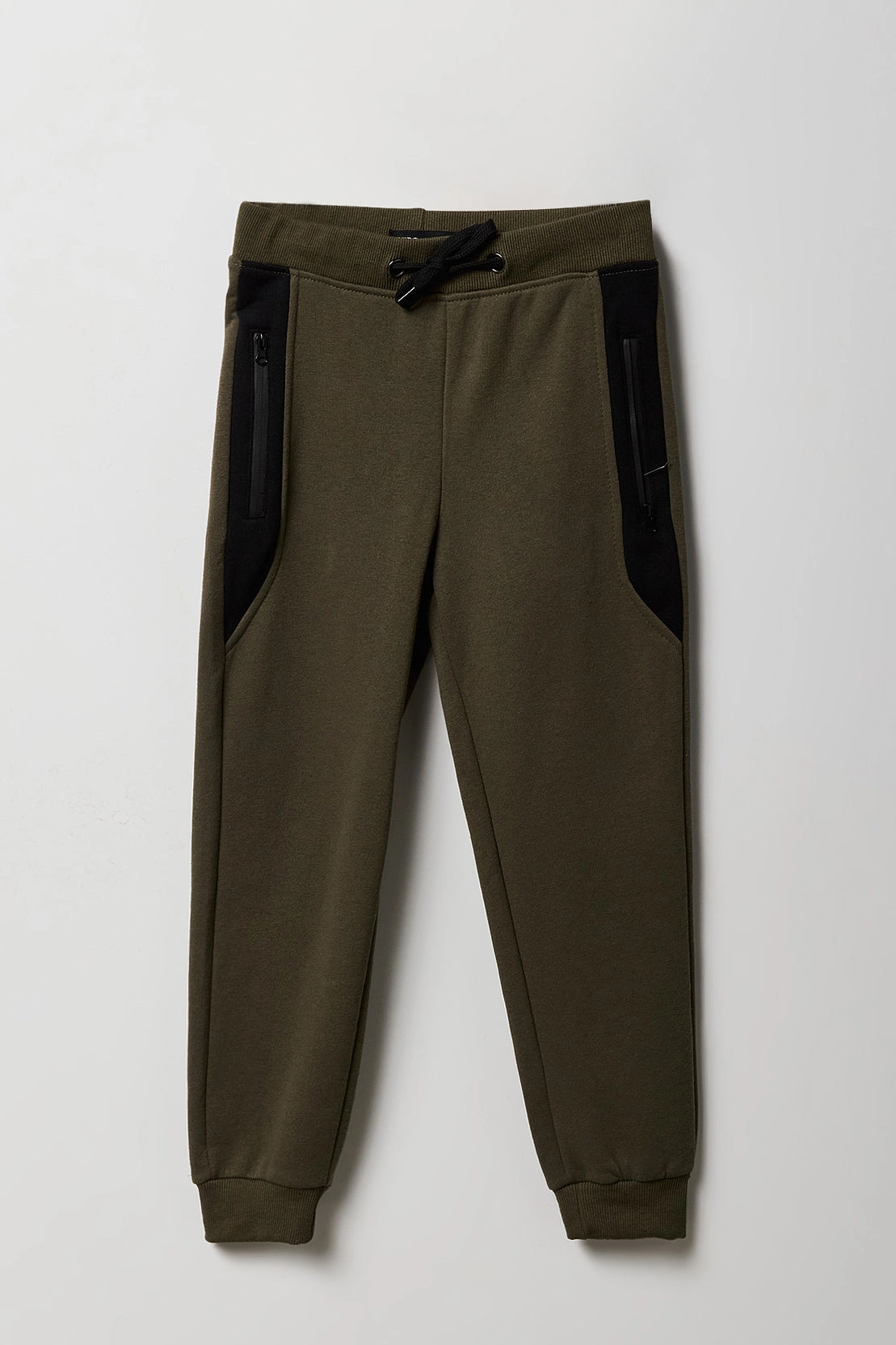 Kids Colourblock Zipper Pocket Fleece Jogger